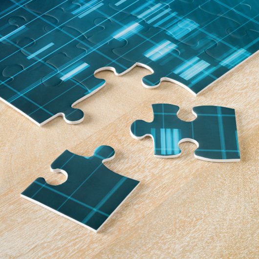 科学としてDNAの符号化そして遺伝コード ジグソーパズル (側面)