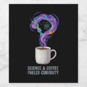 科学とコーヒーに駆り立てられた好奇心 ワインラベル (シングルラベル)