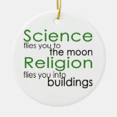 科学と宗教 セラミックオーナメント (正面)