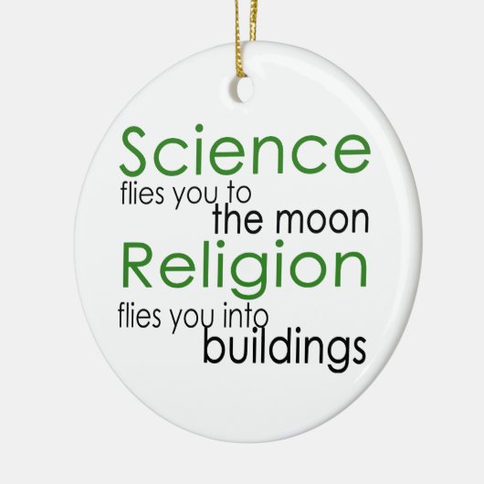 科学と宗教 セラミックオーナメント (左)