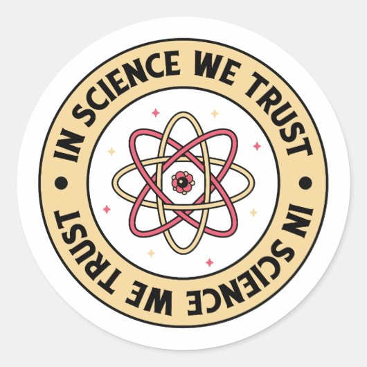 科学においては化学を信ず ラウンドシール (正面)