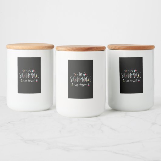 科学においては我々は信頼する フードラベル (ボトル)