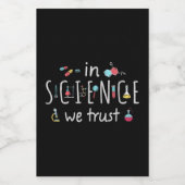 科学においては我々は信頼する フードラベル (シングルラベル)