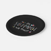 科学においては我々は信頼する ペーパープレート (アングル)