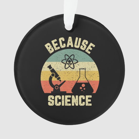 科学におもしろいよる科学生物学の物理学 オーナメント (正面)