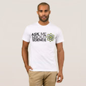 科学について私に尋ねて下さい Tシャツ (正面フル)