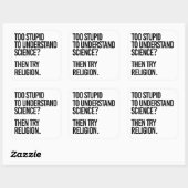 科学に対して愚か過ぎる？宗教を試す スクエアシール (シート)