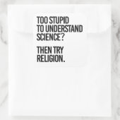 科学に対して愚か過ぎる？宗教を試す スクエアシール (バッグ)