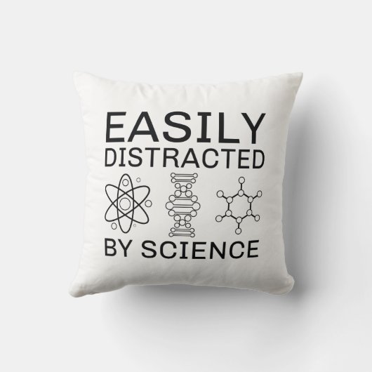 科学に気を取られる クッション (裏面)