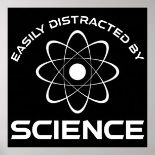 科学に気を取られる ポスター