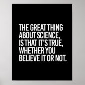 科学に素晴らし関して言えば、それが真実である ポスター (正面)
