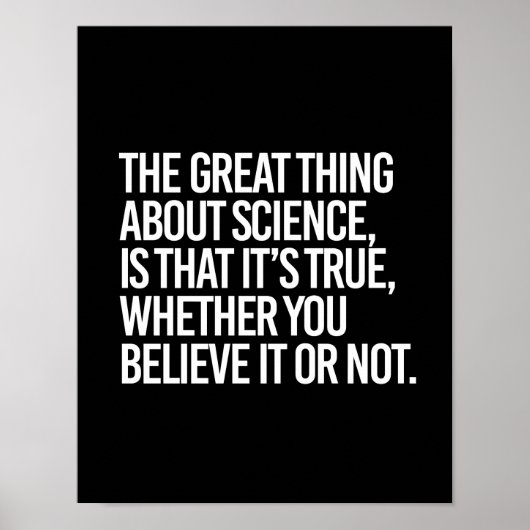 科学に素晴らし関して言えば、それが真実である ポスター (正面)