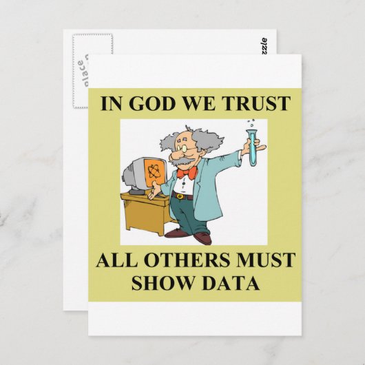 科学のおもしろい冗談 ポストカード (正面/裏面)