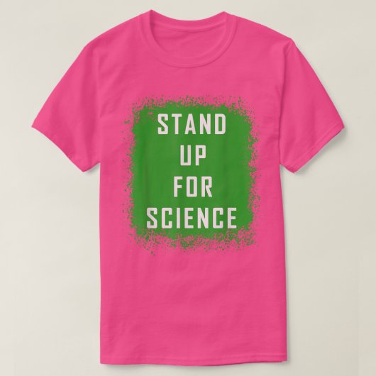 科学のために立つ化石燃料を今すぐ終える2284 Tシャツ (デザイン正面)