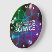 科学のひとときを楽しもう ラージ壁時計 (傾斜)