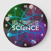 科学のひとときを楽しもう ラージ壁時計 (正面)