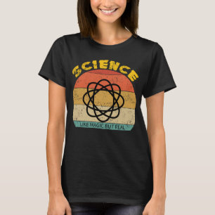 科学のような魔法が実在おもしろいレトロ科学 Tシャツ