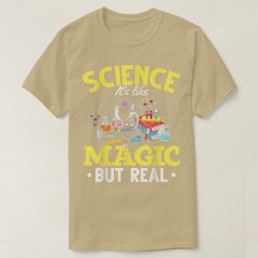 科学のような魔法科学は魔法のようだが Tシャツ (デザイン正面)
