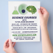 科学のアイコン，科学コー広告ス チラシ (手)