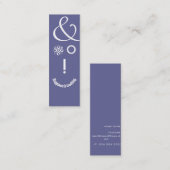 科学のアンパーサンドの教育の先生のギークの顔 スキニー名刺 (正面/裏面)