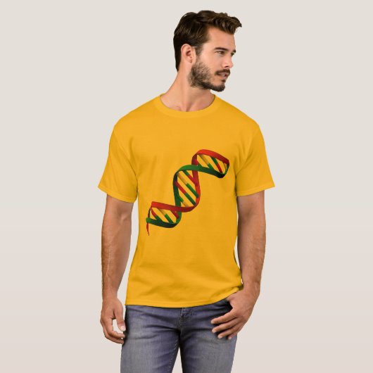 科学のオタクの遺伝子順序DNAのTシャツのデザイン Tシャツ (正面フル)
