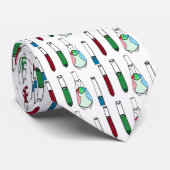 科学のオタク系のな化学者の試験管化学茎 ネクタイ (ロール)