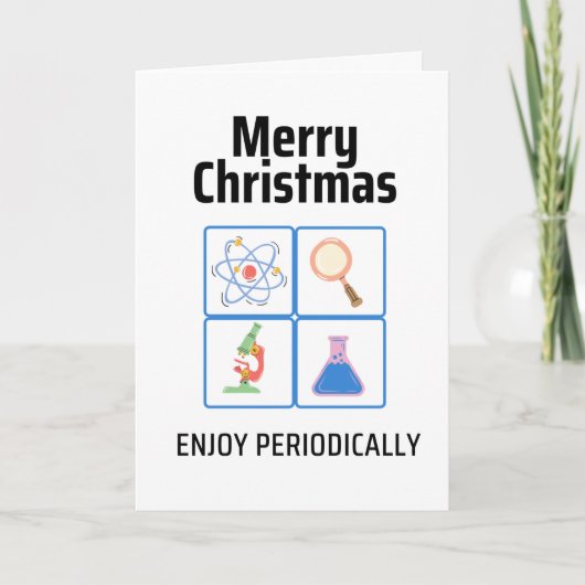 科学のクリスマス カード (正面)
