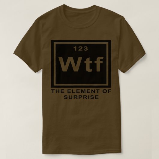 科学のジョーク周期的な可能ああsurprの要素 tシャツ (デザイン正面)