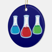 科学のフラスコ セラミックオーナメント (左)