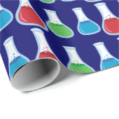 科学のフラスコ ラッピングペーパー (ロールコーナー)