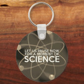 科学のヴィンテージの一瞬一瞬を待とう キーホルダー (正面)