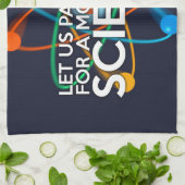 科学の一瞬一瞬を置こう キッチンタオル (折り畳み)