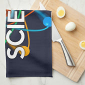 科学の一瞬一瞬を置こう キッチンタオル (四つ折り)