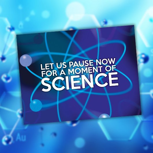 科学の一瞬一瞬を置こう ポストカード