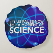 科学の一瞬一瞬を置こう ラウンドクッション (裏面)