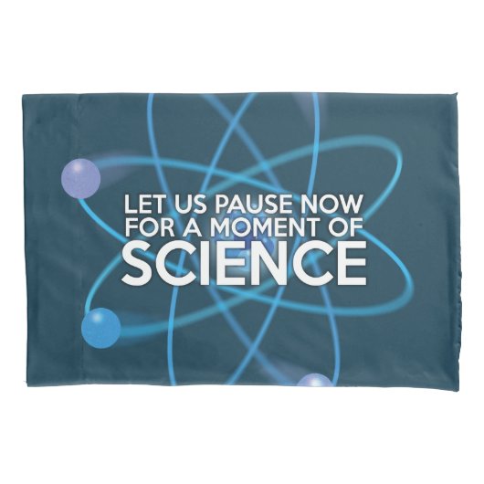 科学の一瞬一瞬を置こう 枕カバー (正面)