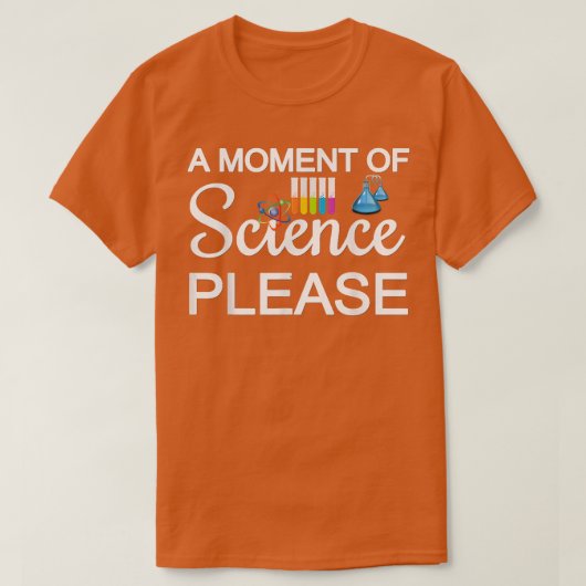 科学の一瞬五十八番 Tシャツ (デザイン正面)