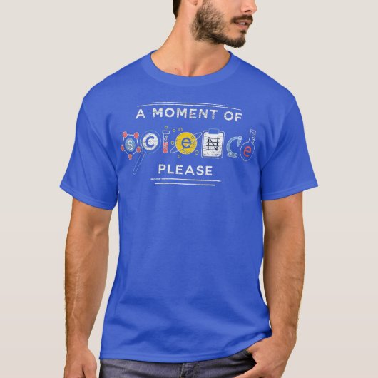 科学の一瞬物理を願う Tシャツ (正面)