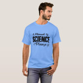 科学の一瞬科学者のおもしろい贈り物 Tシャツ (正面フル)