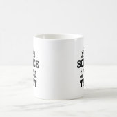 科学の中で我々は信頼 コーヒーマグカップ (中央)