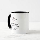 科学の先生 おもしろい 名詞の定義 マグカップ (正面左)