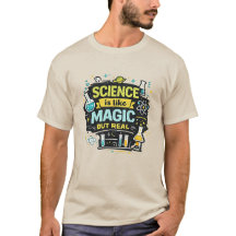 科学の先生Tシャツ 魔法だけど本当 Funny Gift