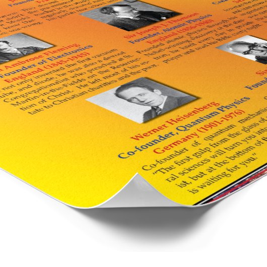 科学の創始者 ポスター (角)