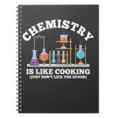 科学の化学者ユーモア化学は料理に似ている ノートブック (正面)