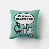 科学の問題スピーチバブル装飾用クッション クッション (裏面)