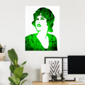 科学の女性 ポスター (ホームオフィス)