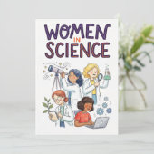 科学の女性 – STEMにインスピレーションを与えるイラスト シーズンカード (スタンド正面)