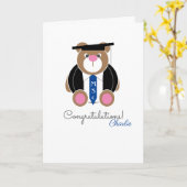 科学の巨匠MScおめでとうベアカード カード (黄色い花)