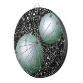 科学の惑星の惑星のオタク系のなギフトの投げ矢板 ダーツボード (正面右)