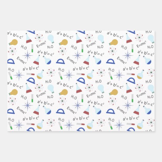 科学の愛好家 ラッピングペーパーシート (正面)